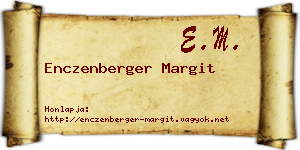 Enczenberger Margit névjegykártya